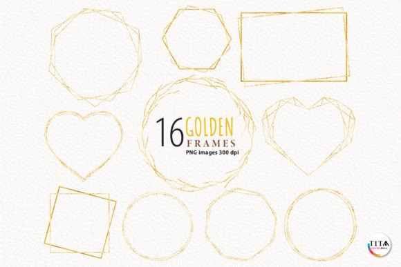 Download Gold Frame Clipart - Premium Bundle