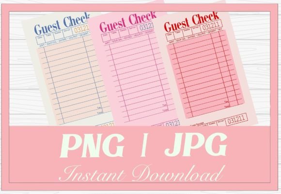 Download Pink Guest Check Clip Art Illustrations - Premium Resources